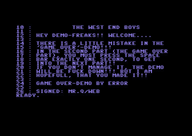 Game Over